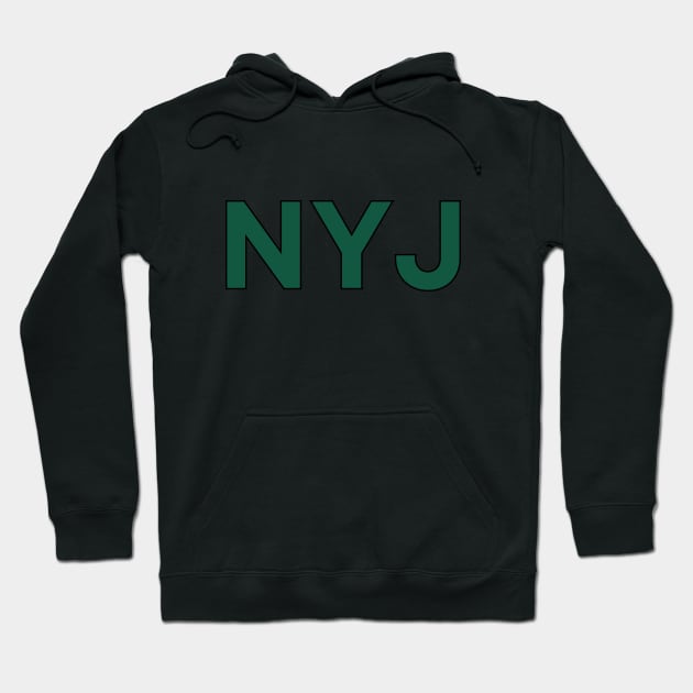 NYJ New York Jets Football Hoodie by Sleepless in NY